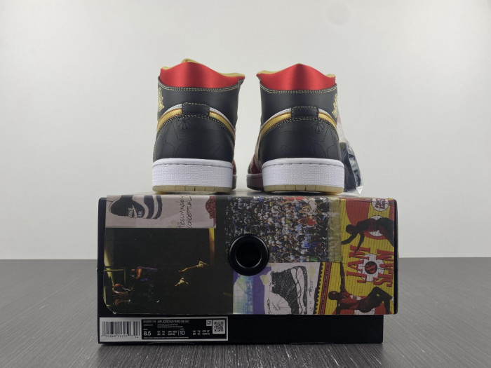Air Jordan 1 Mid XQ White Black Sport Red DV0576-176