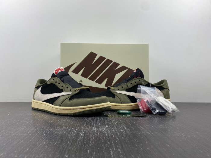 TRAVIS SCOTT X AIR JORDAN 1 LOW OG “BLACK OLIVE”DM7866-002