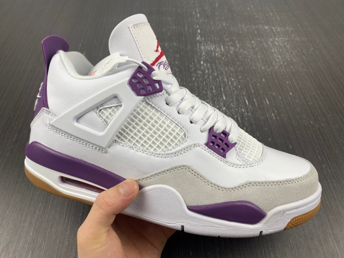 Nike SB x Air Jordan 4 Purple and White DR5415-150