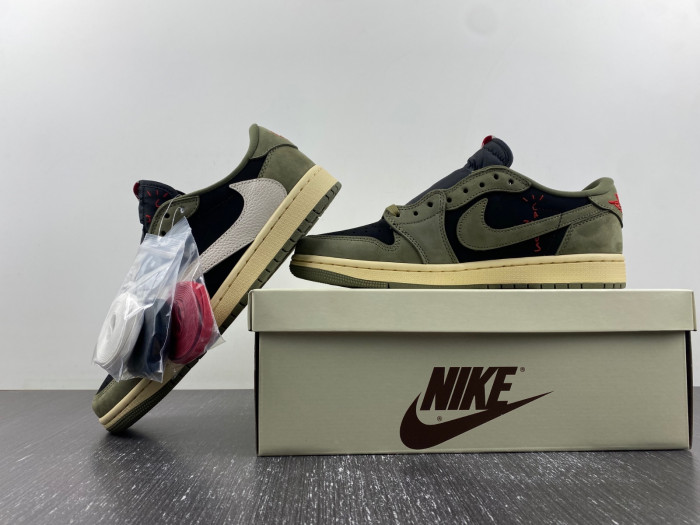 TRAVIS SCOTT X AIR JORDAN 1 LOW OG “BLACK OLIVE”DM7866-002