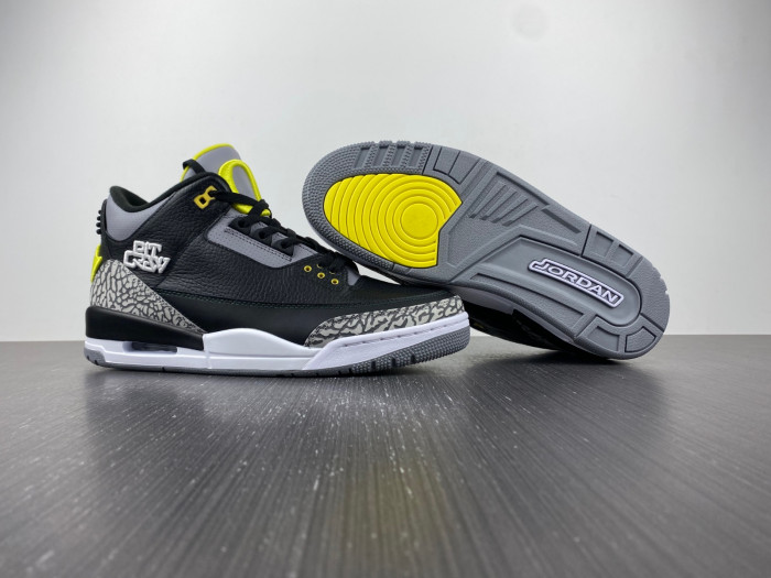 Air Jordan 3 Retro Oregon Ducks Pit Crew Black H011-MNJDLS-5