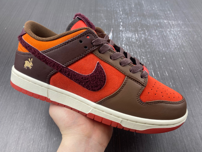 Nike Dunk Low Retro PRM Year of the Rabbit Light Crimson (2023) FD4203-661
