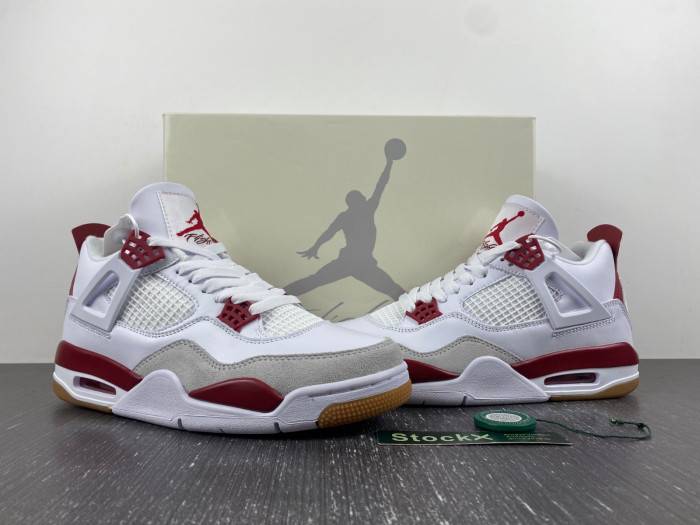 Nike SB x Air Jordan 4 Red and Gray DR5415-160