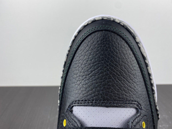 Air Jordan 3 Retro Oregon Ducks Pit Crew Black H011-MNJDLS-5