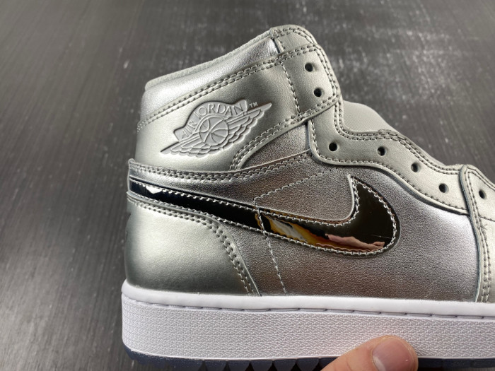 Air Jordan 1 High Golf Gift Giving Metallic Silver FD6815-001