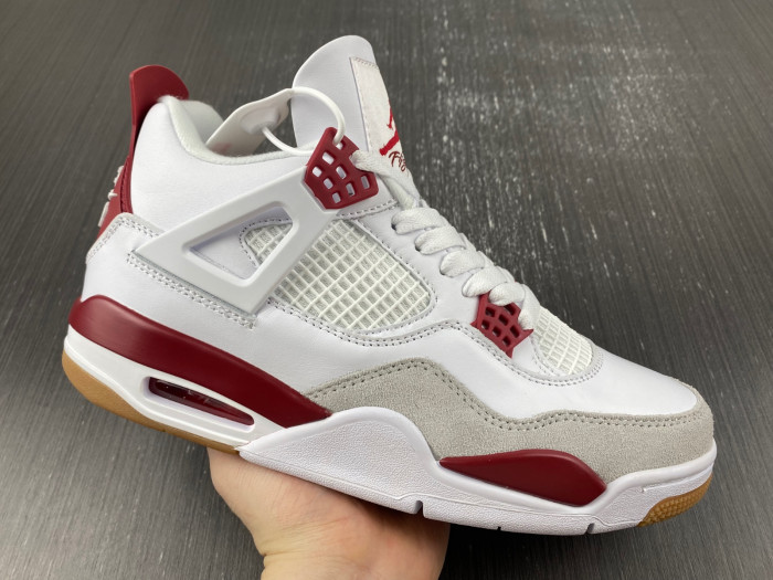 Nike SB x Air Jordan 4 Red and Gray DR5415-160