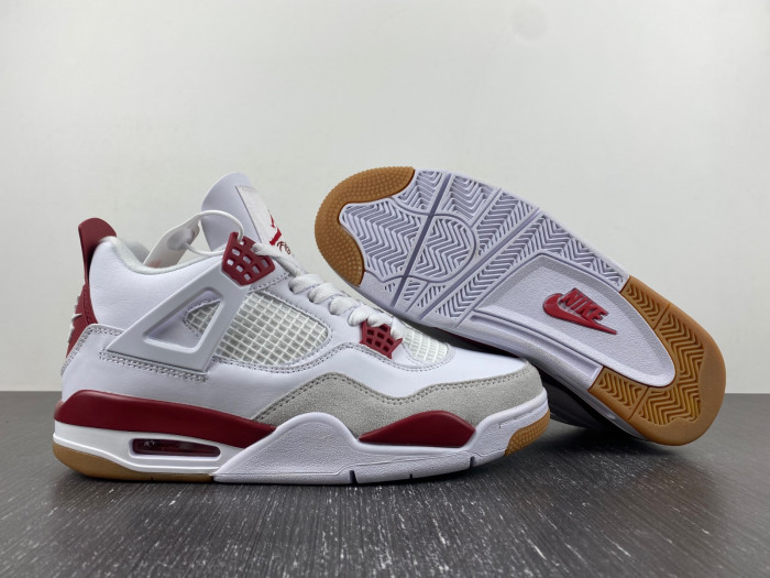 Nike SB x Air Jordan 4 Red and Gray DR5415-160