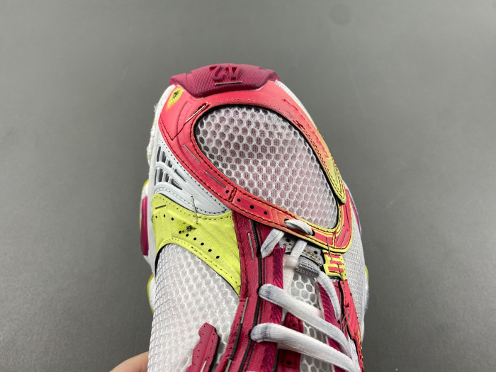 BLCG Stapler Sneaker in White/pink/neon Yellow/silver 803681-W3ST4-9571