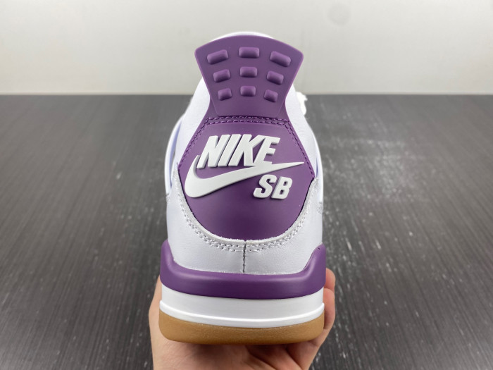 Nike SB x Air Jordan 4 Purple and White DR5415-150