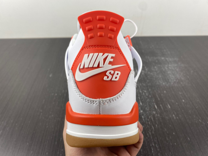 Air Jordan 4 White and Orange CT8527-106