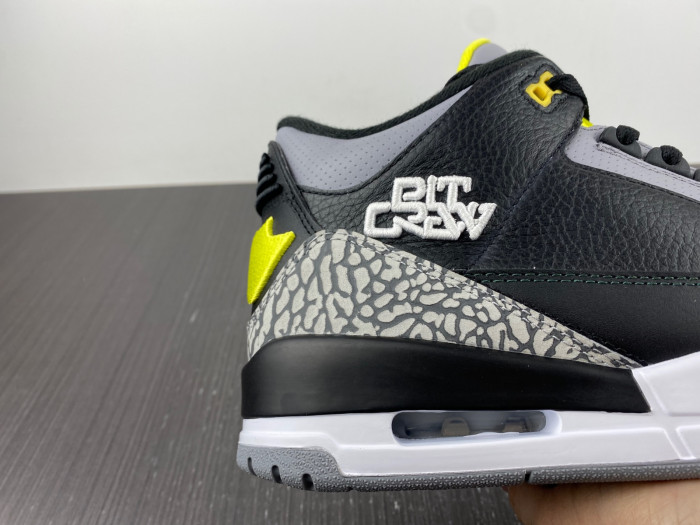 Air Jordan 3 Retro Oregon Ducks Pit Crew Black H011-MNJDLS-5