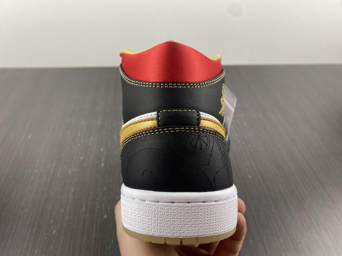 Air Jordan 1 Mid XQ White Black Sport Red DV0576-176
