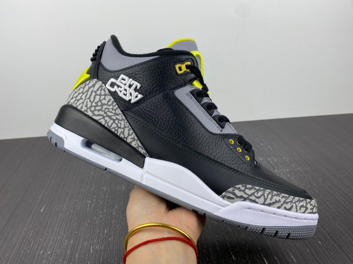 Air Jordan 3 Retro Oregon Ducks Pit Crew Black H011-MNJDLS-5