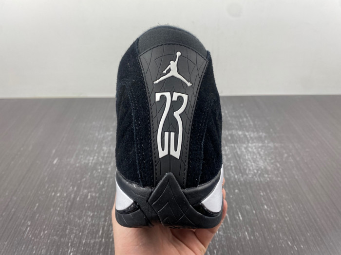 Air Jordan 14 Retro Black White 487471-016