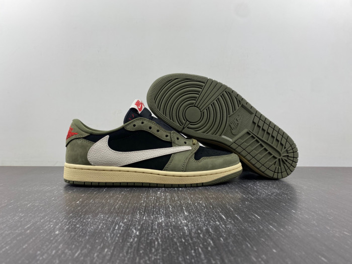 TRAVIS SCOTT X AIR JORDAN 1 LOW OG “BLACK OLIVE”DM7866-002