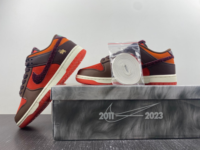 Nike Dunk Low Retro PRM Year of the Rabbit Light Crimson (2023) FD4203-661