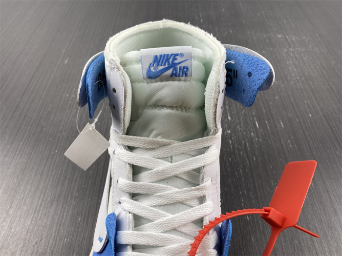 OFW x Air Jordan 1 blue white AQ0818-168