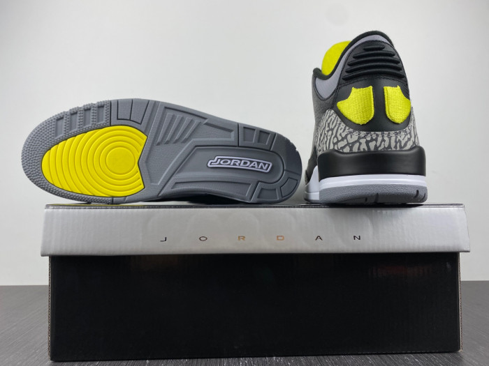 Air Jordan 3 Retro Oregon Ducks Pit Crew Black H011-MNJDLS-5