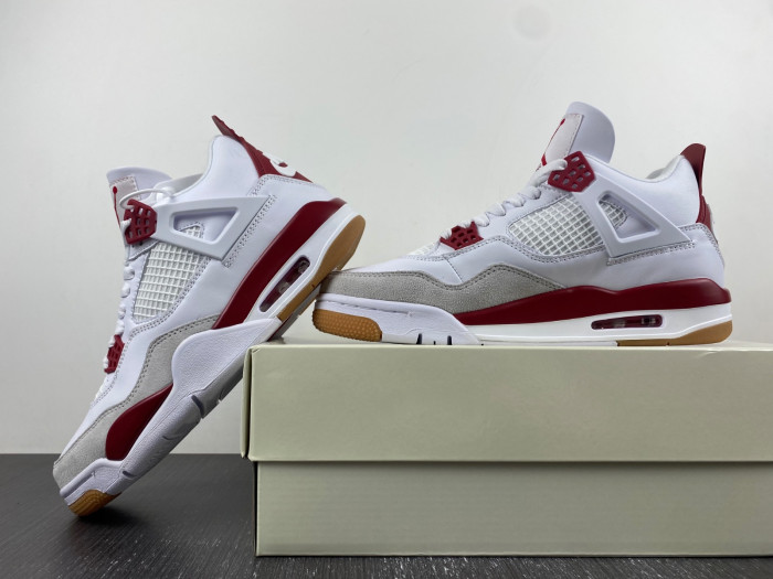 Nike SB x Air Jordan 4 Red and Gray DR5415-160
