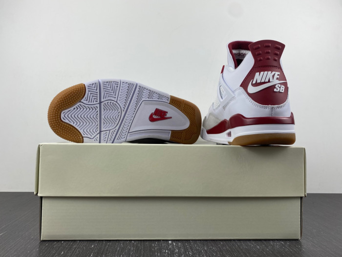 Nike SB x Air Jordan 4 Red and Gray DR5415-160