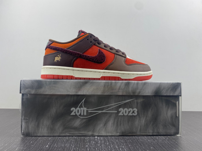Nike Dunk Low Retro PRM Year of the Rabbit Light Crimson (2023) FD4203-661