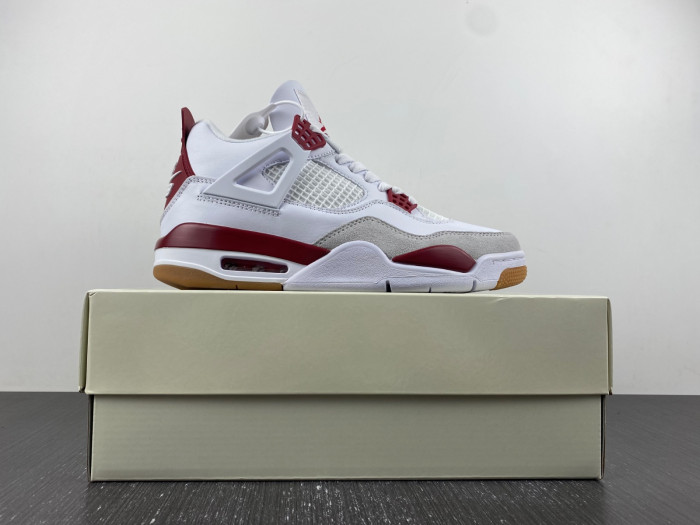 Nike SB x Air Jordan 4 Red and Gray DR5415-160