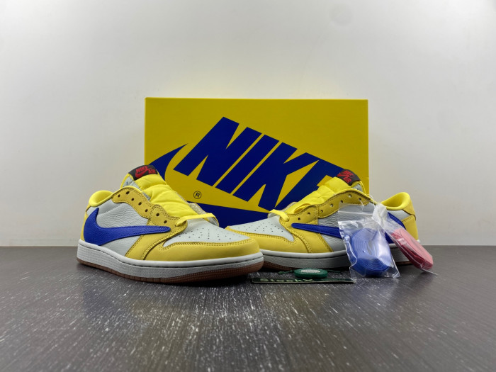 Travis Scott x Air Jordan 1 Low OG Canary DZ4137-700