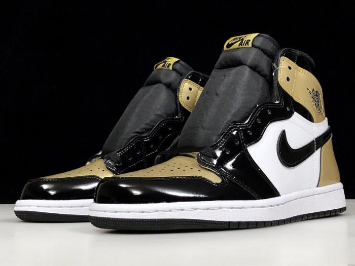 Jordan 1 Retro High NRG Patent Gold Toe 861428-007