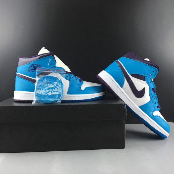 Jordan 1 Mid Hornets 554724-415