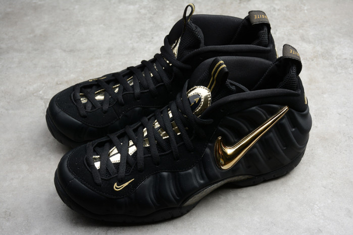 Air Foamposite Pro Black Metallic Gold 624041-009