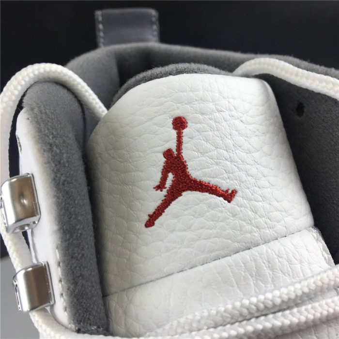 Air Jordan 12 White Dark Grey Gym Red 130690-160