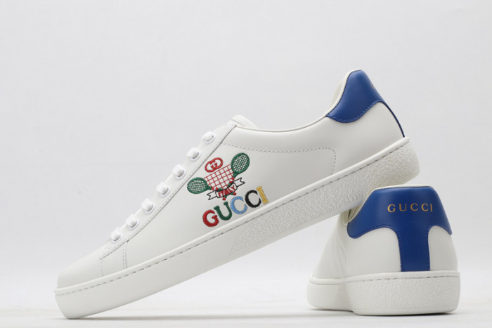 Gu66 Ace Embroidered Low-Top Sneaker 603696 AY070 9096