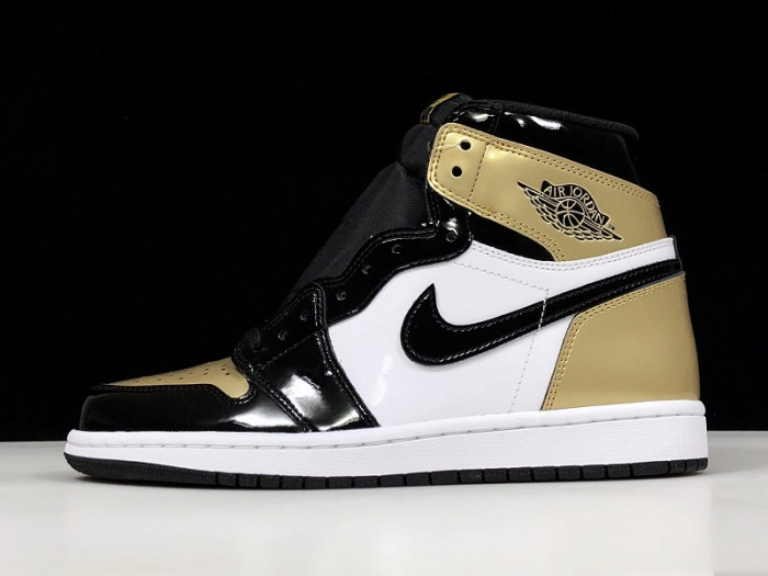 Jordan 1 Retro High NRG Patent Gold Toe 861428-007