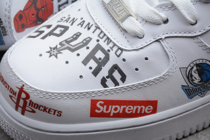 S*p*e x nba x air force 1 mid 07 white aq8017-100
