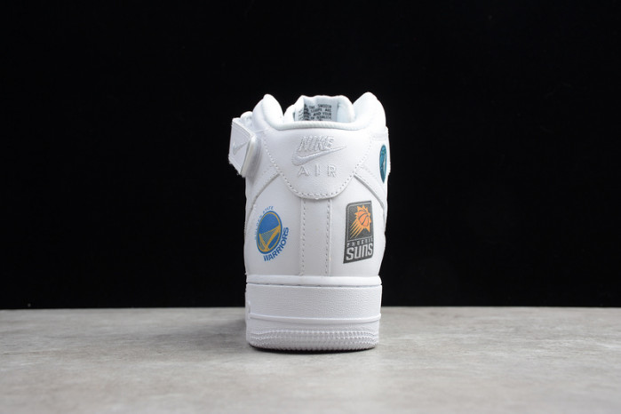 S*p*e x nba x air force 1 mid 07 white aq8017-100