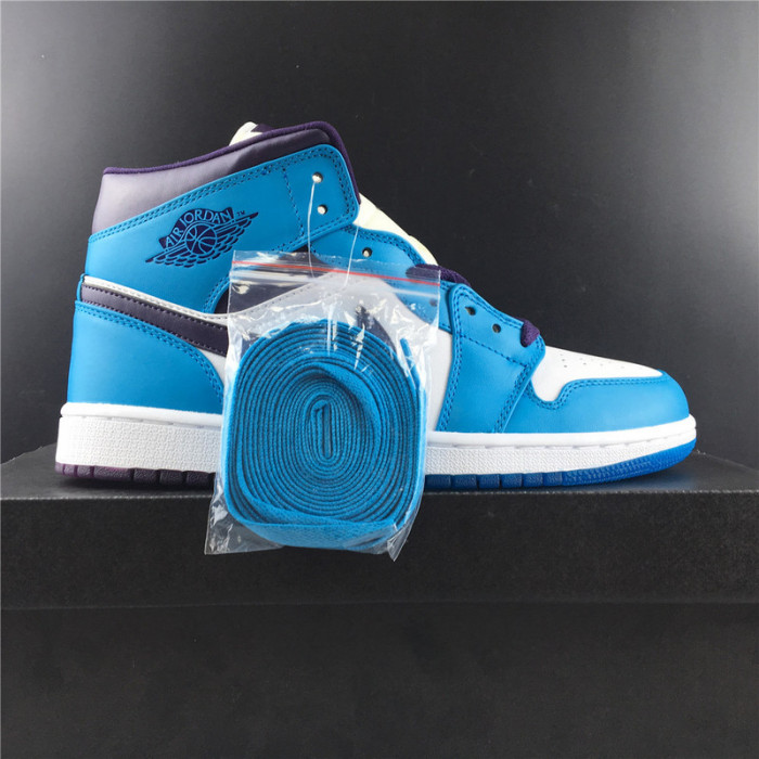 Jordan 1 Mid Hornets 554724-415