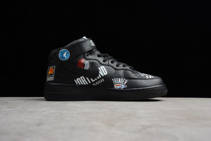 air force 1 mid S*p*e nba black aq8017-001
