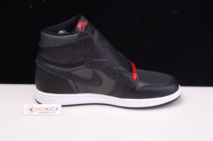 Air Jordan 1 Black Satin Gym Red 555088-060