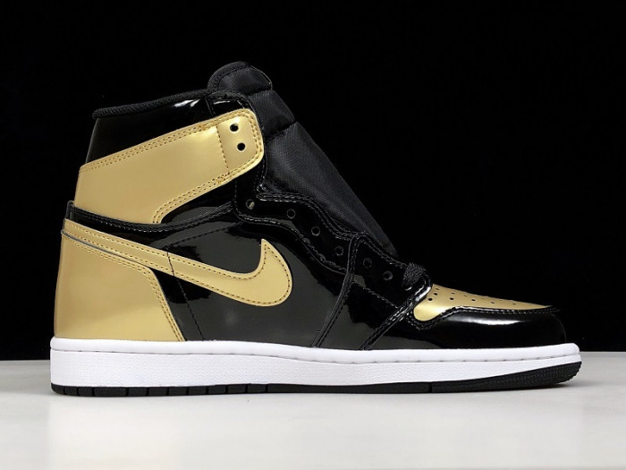 Jordan 1 Retro High NRG Patent Gold Toe 861428-007