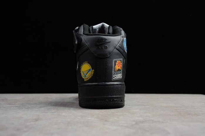 air force 1 mid S*p*e nba black aq8017-001
