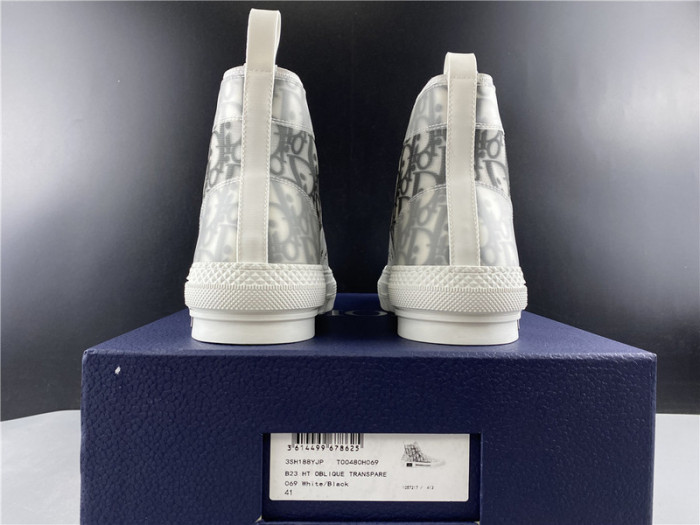 D10R B23 High Top Logo Oblique Sneakers