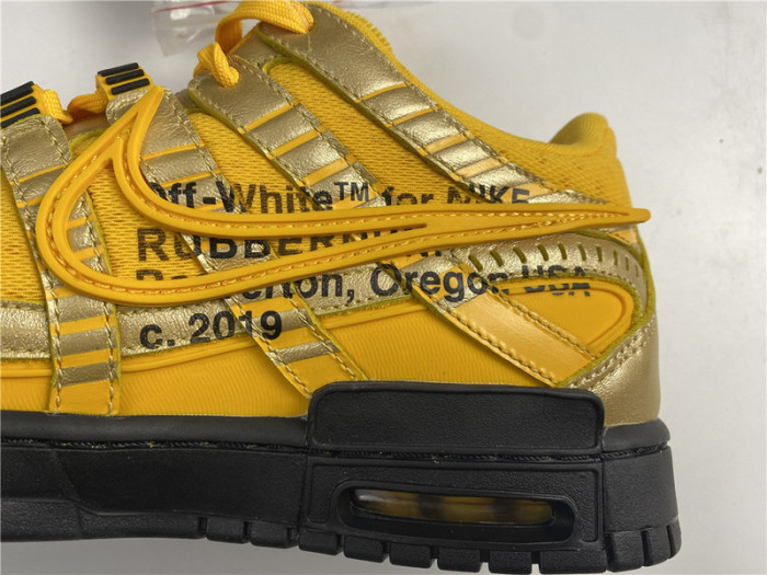 OFW NIKE AIR RUBBER DUNK “UNIVERSITY GOLD” CU6015-700