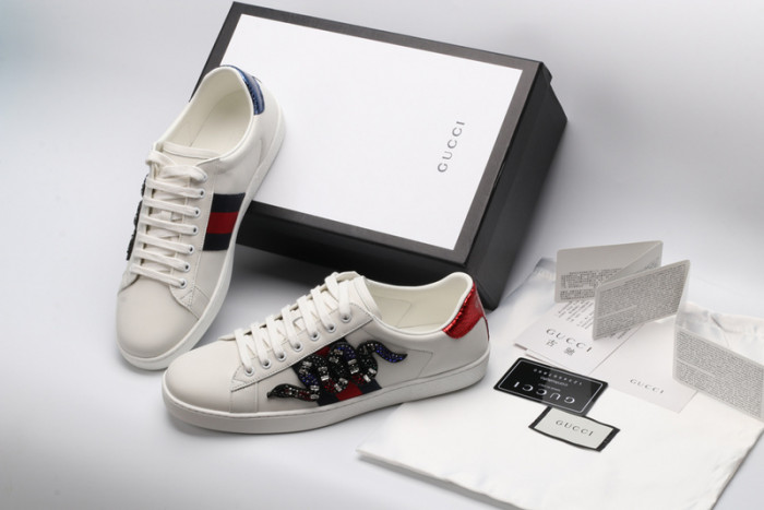 Gu66 Ace Embroidered Low-Top Sneaker