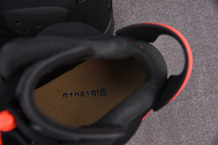 2019 AIR JORDAN 6 RETRO BLACK INFRARED OG 384664-060