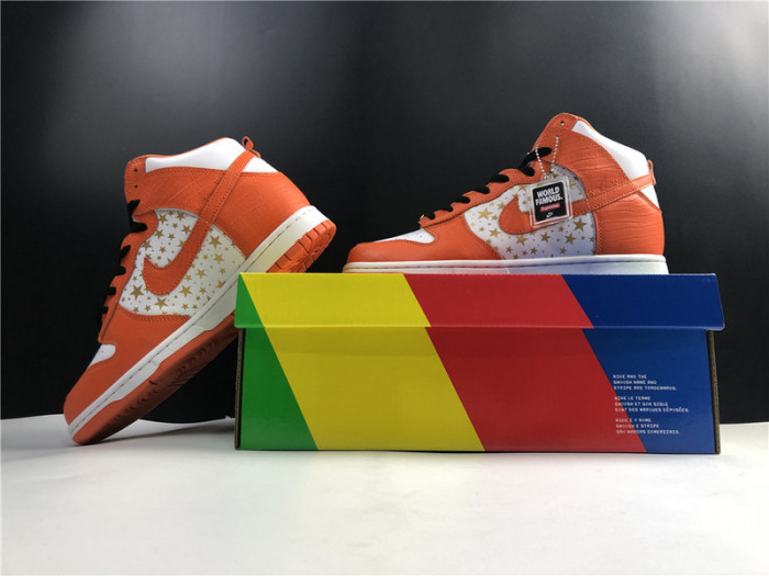 nike sb dunk high S*p*e orange 307385-181