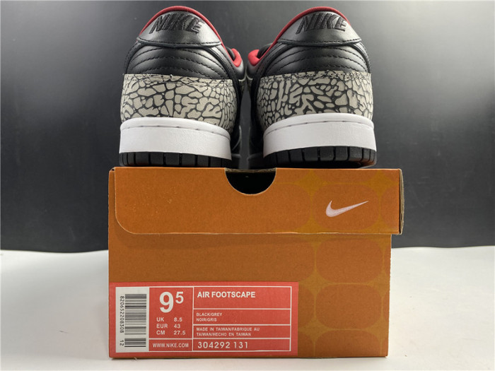 nike dunk sb low S*p*e black cement (2002) 304292-131