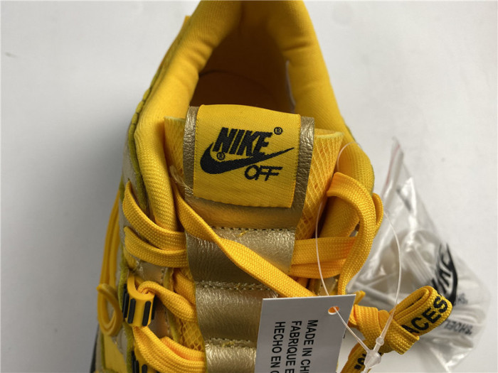 OFW NIKE AIR RUBBER DUNK “UNIVERSITY GOLD” CU6015-700