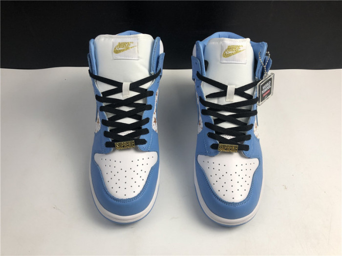 nike dunk high pro sb S*p*e blue stars 307385-141