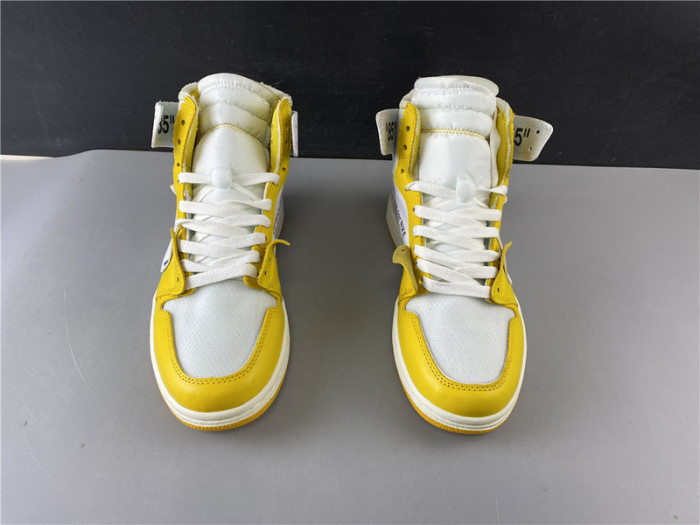 AIR JORDAN 1 X OFW NRG WHITE YELLOW AQ0818 149