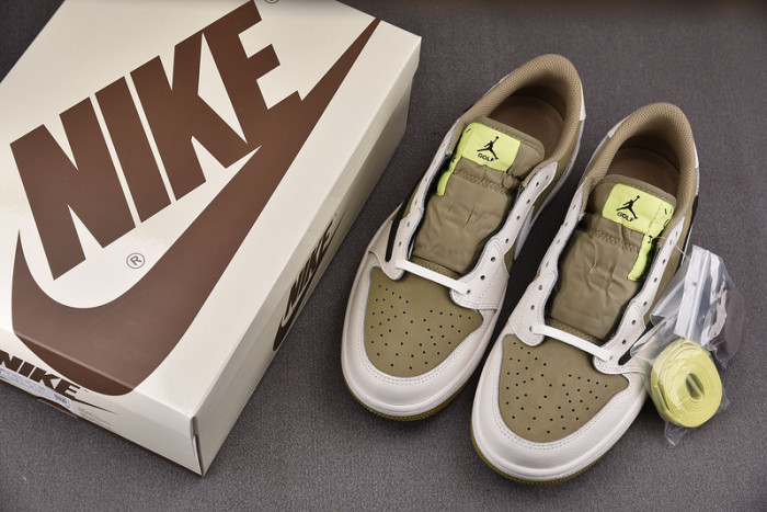 Air jordan 1 Retro Low Golf Travis Scott Neutral Olive FZ3124-200